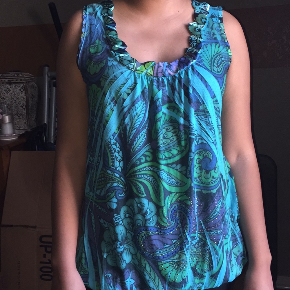 PLUS SIZE 💋 Sleeveless multi color top